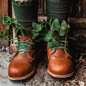 MIKOLEON HEIRLOOM CLASSIC Boots Brown Leather Size 30 Lace Up US 12